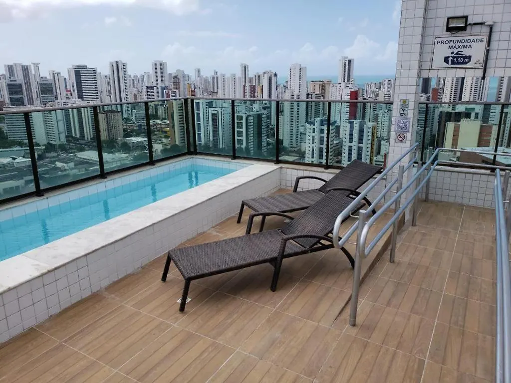 Apartment 2402 - Flat em Boa Viagem Praia, próx ao shopping, vista mar Recife