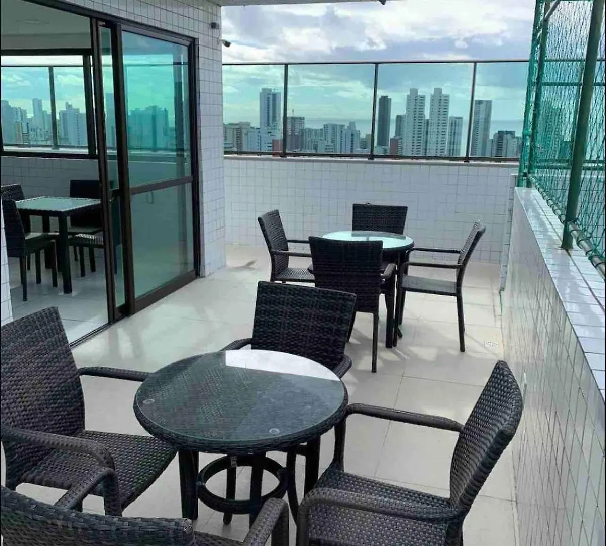Apartment 2402 - Flat em Boa Viagem Praia, próx ao shopping, vista mar Recife