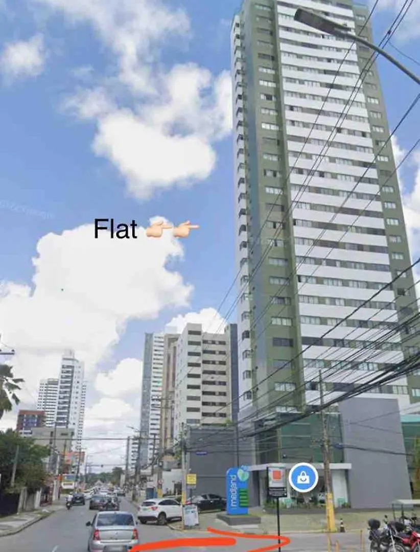 2402 - Flat em Boa Viagem Praia, próx ao shopping, vista mar Recife
